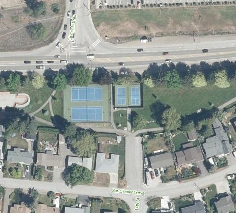 Lambly Park pickleball court map